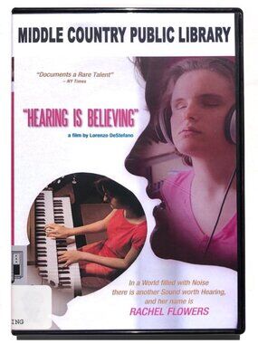 Hearing Is Believing DVD Rachel Flowers Music Documentary 191091401453 EX LIBRAR